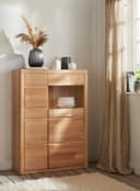 OTTO HOME Vitrine Silkeborg Beige Kernbuche Massivholz Front Bild 5