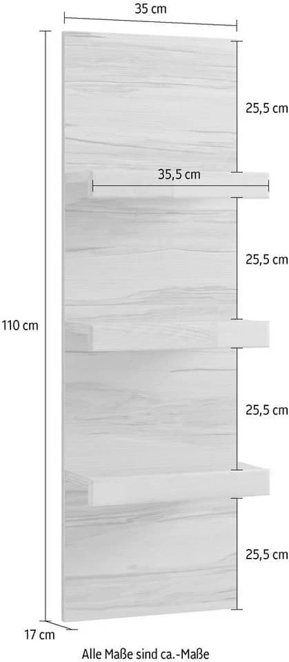 OTTO HOME Wandregal Silkeborg Beige Kernbuche Teilmassiv - Bild 4