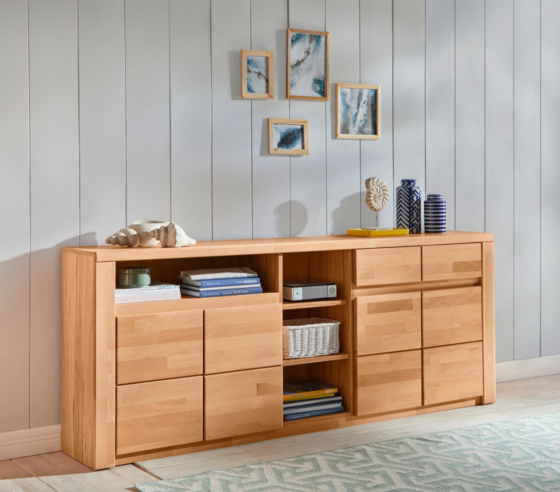 Sideboard HOME AFFAIRE Burani Kernbuche FSC-zertifiziert