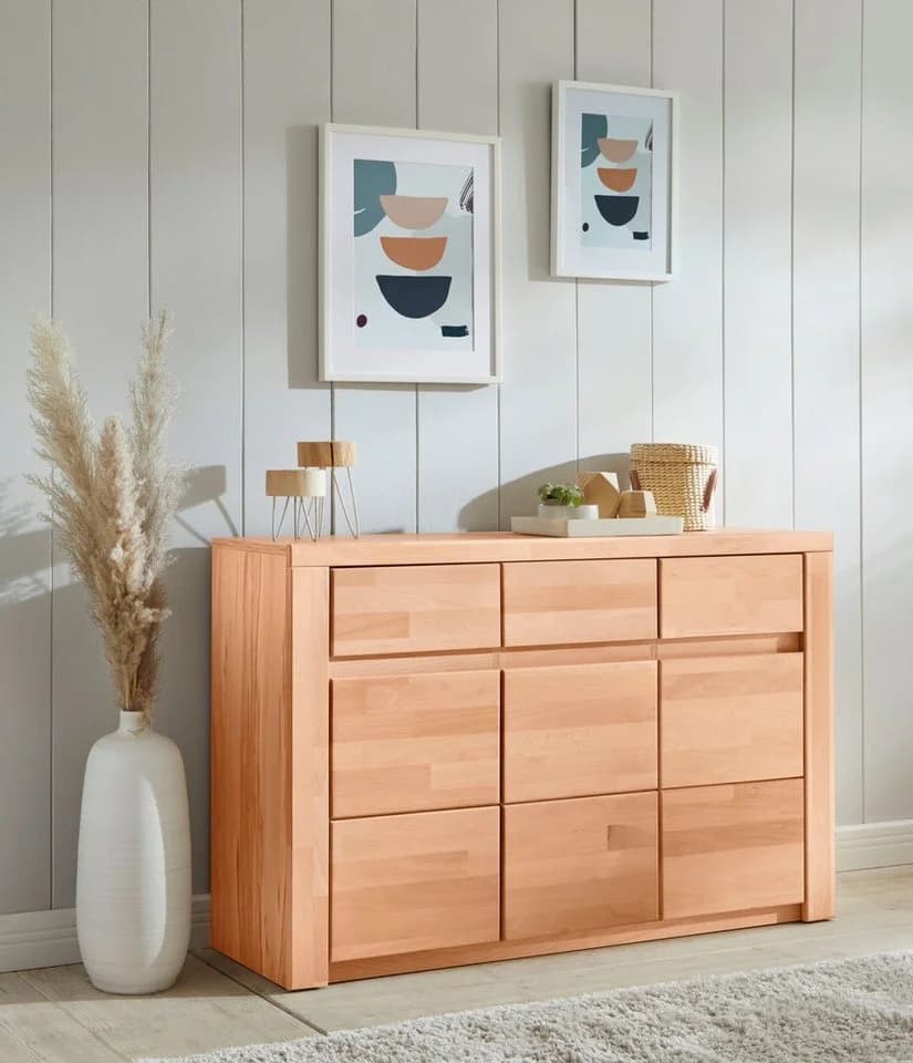 OTTO HOME Sideboard Burano Kernbuche Massivholz Fronten - Bild 2