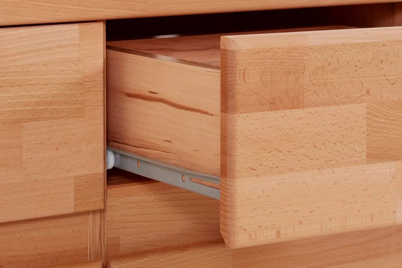 OTTO HOME Sideboard Burano Eiche teilmassiv mit 3 Türen und 3 Schubladen - Bild 5