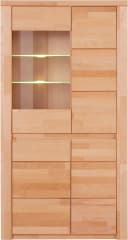Vitrine OTTO HOME Burani Kernbuche Teilmassiv Grifflose Optik Bild 1