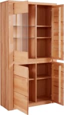 Vitrine OTTO HOME Burani Kernbuche Teilmassiv Grifflose Optik Bild 4
