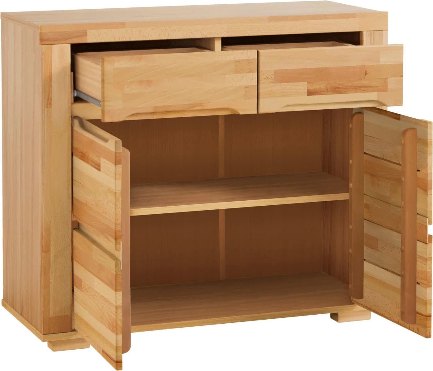 Kommode OTTO HOME Denis Beige Kernbuche Teilmassiv