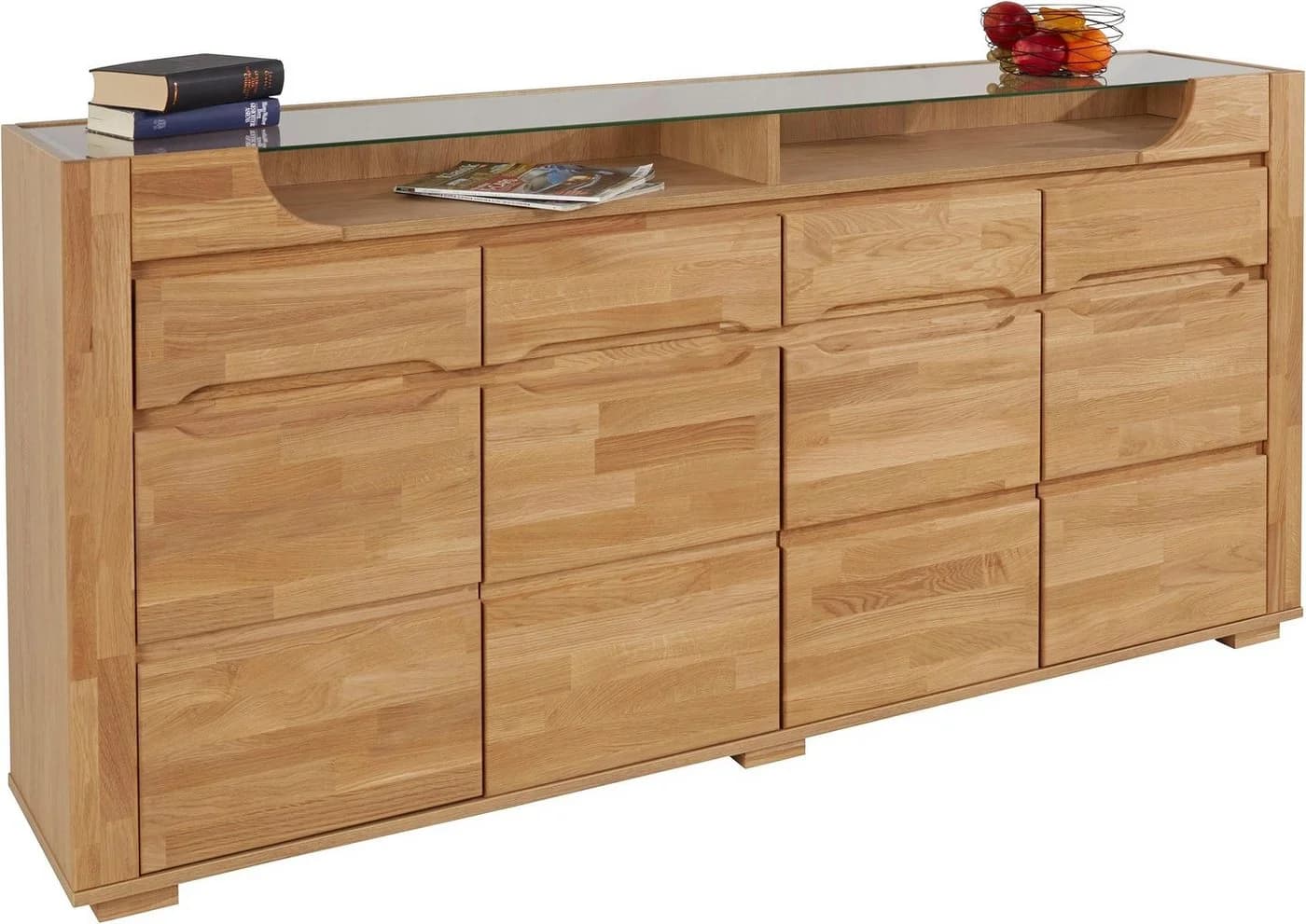 OTTO HOME Sideboard Denis Eiche Massivholz Front - Bild 4