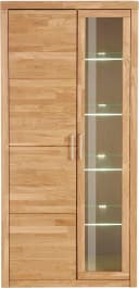 OTTO HOME Vitrine Eiche teilmassiv mit Glas- und Holztür Bild 1