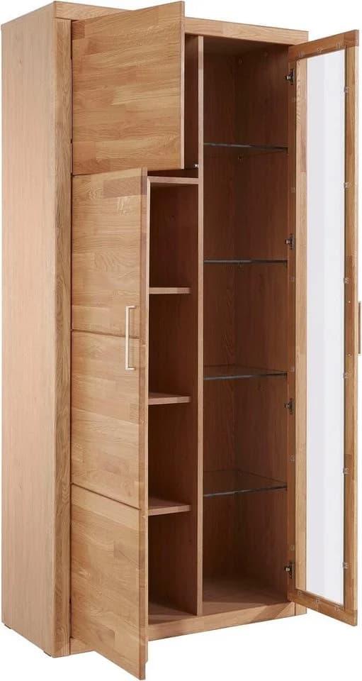 OTTO HOME Vitrine Eiche teilmassiv mit Glas- und Holztür - Bild 4