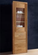 OTTO HOME Vitrine Ribe Eiche Massivholz Fronten 2 Türen variabel Bild 2