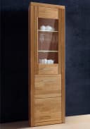 OTTO HOME Vitrine Ribe Eiche Massivholz Fronten 2 Türen variabel Bild 4
