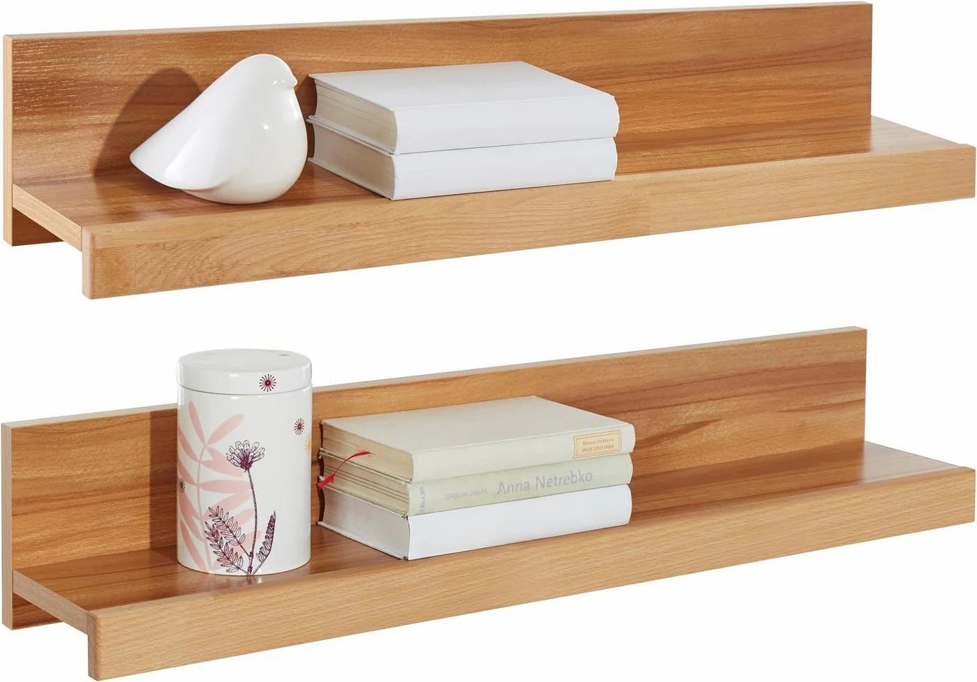 OTTO HOME Wandregal Logo Kernbuche Teilmassiv Beige - Bild 4