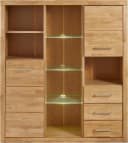 OTTO HOME Highboard Ribe Eiche Massivholz Fronten 12 Fächer Bild 3