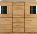 OTTO HOME Highboard Ribe Eiche Massivholz Fronten 5 Türen 3 Schubladen Bild 3