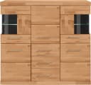 OTTO HOME Highboard Ribe Massivholz Fronten 5 Türen 3 Schubladen Kernbuche Bild 3
