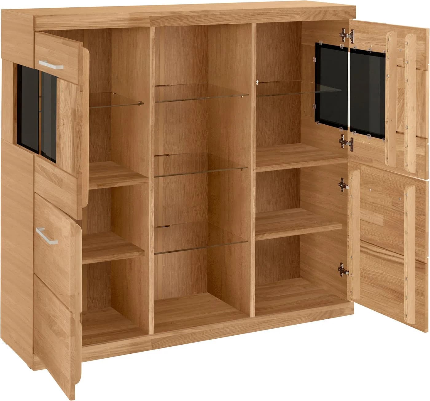OTTO HOME Highboard Ribe Eiche 125cm mit 12 Fächern - Bild 3