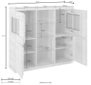 OTTO HOME Highboard Ribe Eiche 125cm mit 12 Fächern Bild 5
