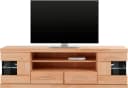 OTTO home Lowboard Ribe Massivholz Fronten 180cm Braun Bild 1