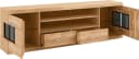 OTTO home Lowboard Ribe Massivholz Fronten 6 Fächer Glaseinsatz Bild 3