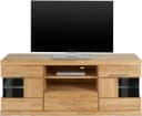 OTTO home Lowboard Ribe 140cm Massivholz Fronten 6 Fächer Glas Bild 2