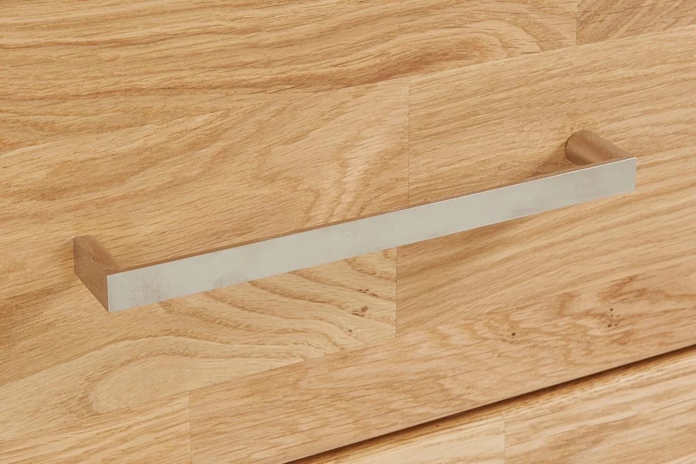 OTTO home Lowboard Ribe 140cm Massivholz Fronten 6 Fächer Glas - Bild 5