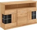 OTTO HOME Sideboard Ribe Eiche Massivholz Fronten Glas Bild 1