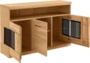 OTTO HOME Sideboard Ribe Eiche Massivholz Fronten Glas Bild 3