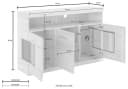 OTTO HOME Sideboard Ribe Eiche Massivholz Fronten Glas Bild 4