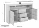 OTTO home Sideboard Ribe Braun Massivholz Fronten Bild 5