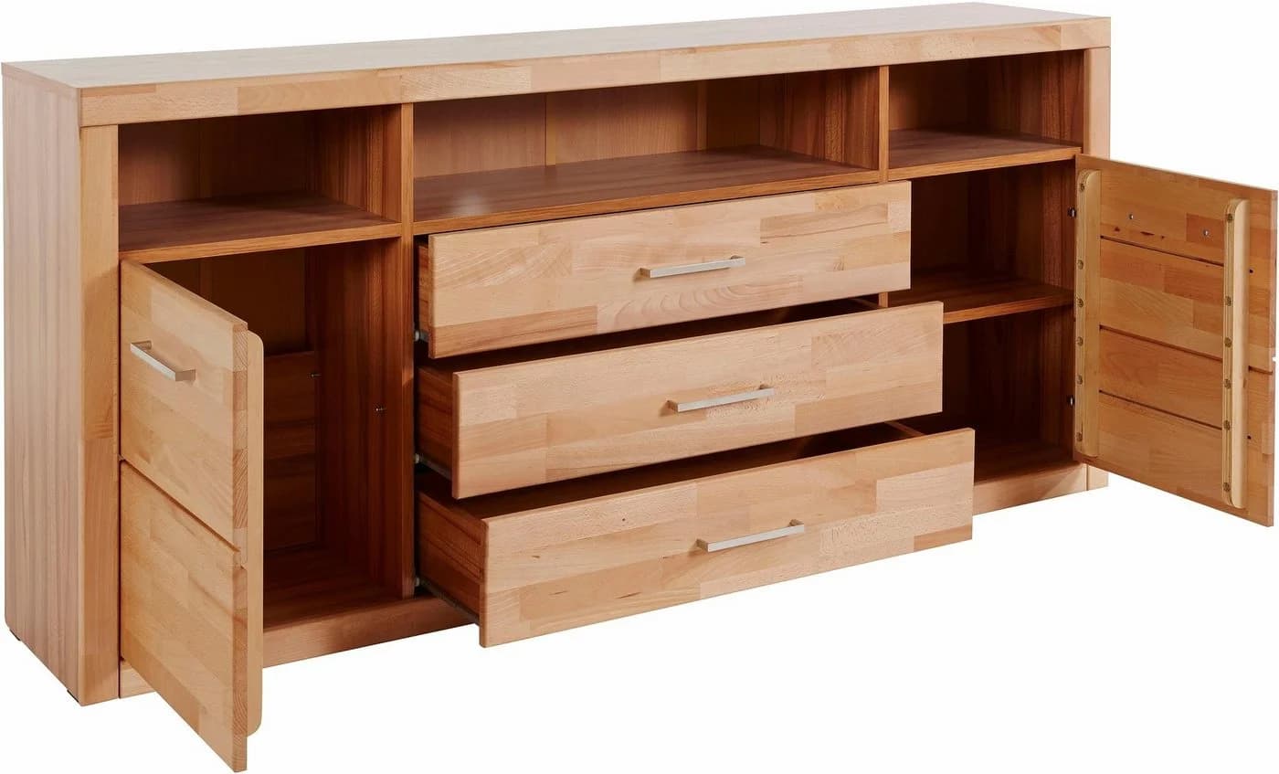OTTO HOME Sideboard Ribe 180cm Massivholz Fronten - Bild 5