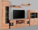 OTTO HOME Ribe Wohnwand Set 5-teilig Beige Massivholz Bild 2