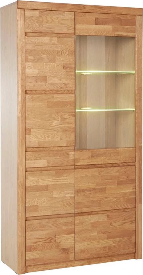 Vitrine OTTO HOME Silkeborg Eiche Teilmassiv Modern