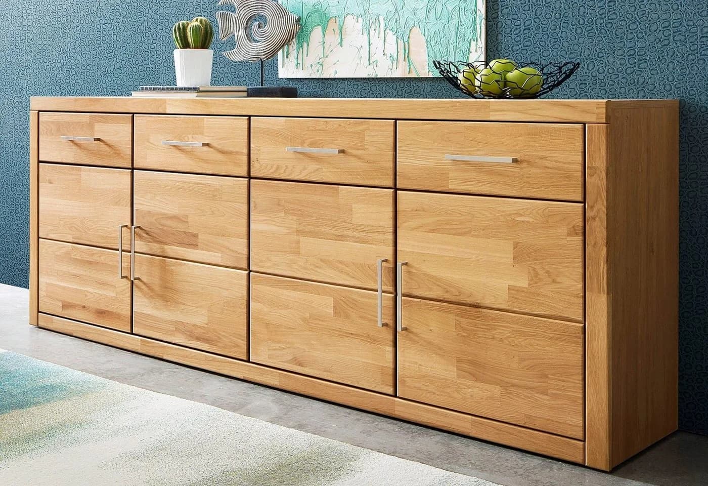 OTTO HOME Sideboard Trondheim Eiche Massivholz Fronten - Bild 2