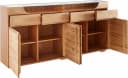 OTTO HOME Sideboard Vetro 200cm Kernbuche Glas 4 Türen 4 Schubladen Bild 5