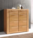 Kommode OTTO HOME Zara Beige Kernbuche Massivholz Front Bild 3