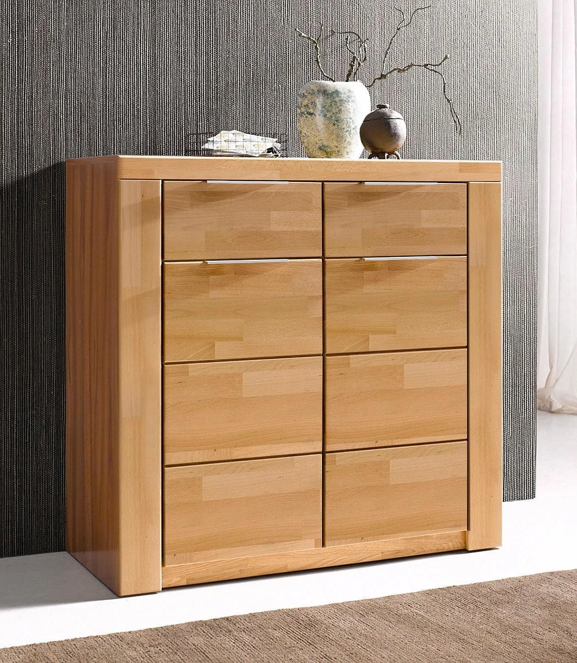 Kommode OTTO HOME Zara Beige Kernbuche Massivholz Front - Bild 3