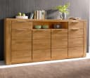 OTTO HOME Sideboard Zara Eiche Massivholz 4 Türen Bild 2
