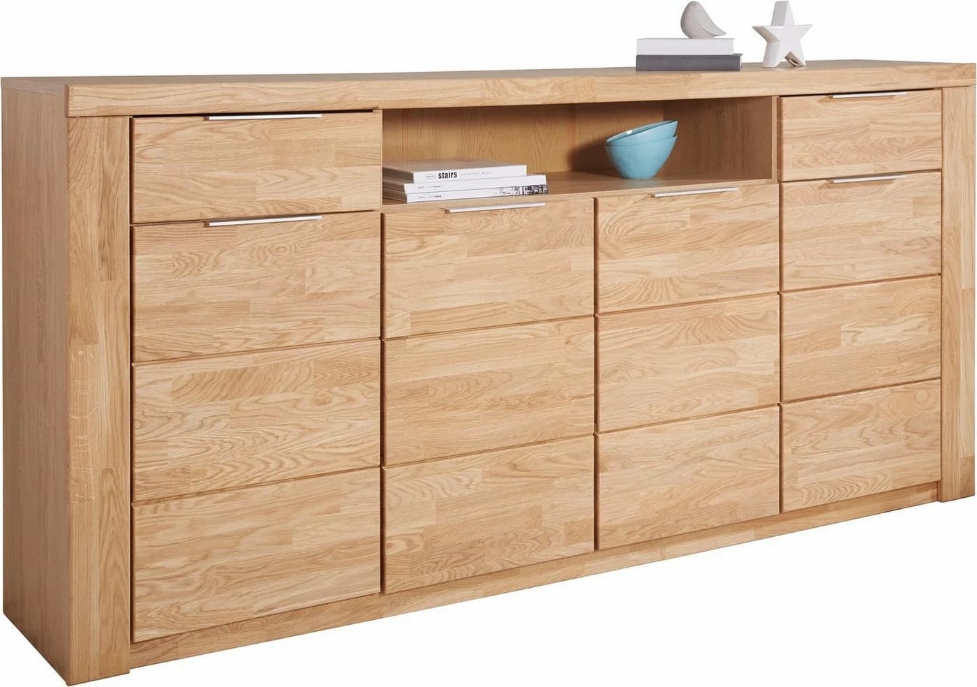 OTTO HOME Sideboard Zara Eiche Massivholz 4 Türen - Bild 3