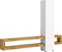 Home Affaire Wohnwand Zolder Weiß Eiche Melamin Push-to-Open TV-Wand Bild 1