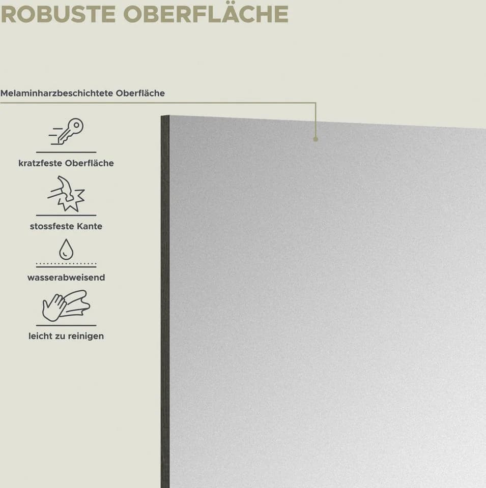 Home Affaire Spiegel Rumba Weiß Hochglanz Rechteckig - Bild 4