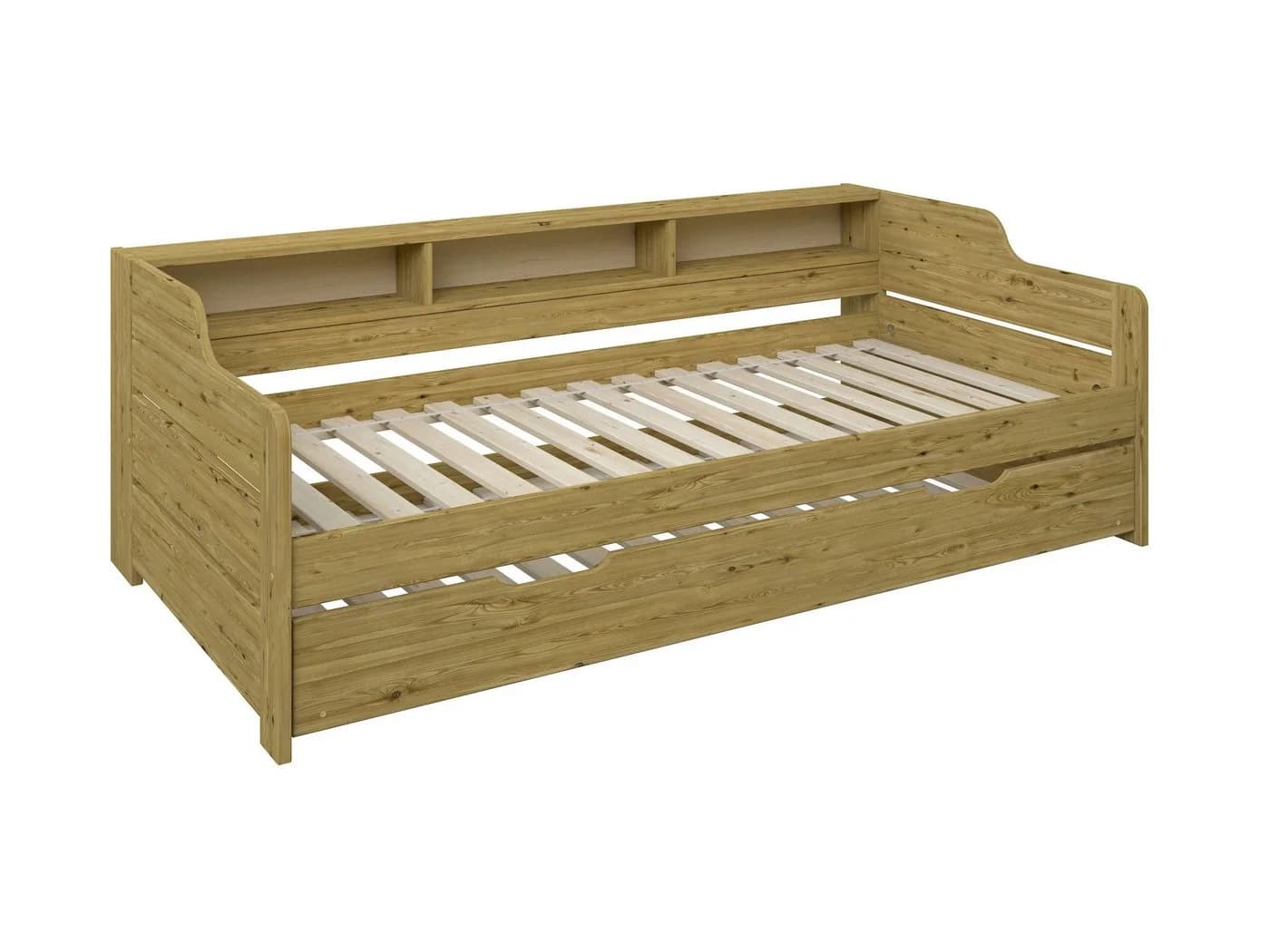 Daybett OTTO HOME REETE1 mit Stauraum und Schubkasten Natur