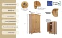 OTTO HOME Wäscheschrank Tessin Massivholz Kiefer Beige Bild 3