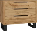 Home affaire Schubkastenkommode Bronne 3 Schubladen Wotan Eiche Bild 1