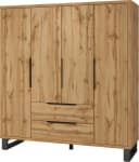 Home Affaire Kleiderschrank Bronne Braun Holzoptik 4 Türen Bild 1