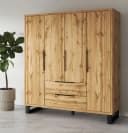 Home Affaire Kleiderschrank Bronne Braun Holzoptik 4 Türen Bild 2