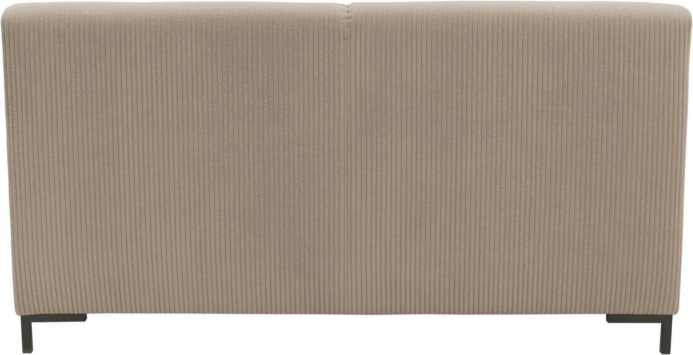 HOME AFFAIRE Jamie 2 Sofa 1,5-Sitzer Taupe Cord Modern - Bild 5