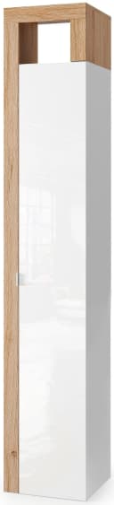 WELLTIME Hochschrank Hamburg 195 cm Weiß Eiche Cadiz NB Bild 4