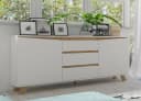 Sideboard BYLIVING Valentin Weiß Artisan Eiche Modern Bild 1