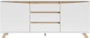 Sideboard BYLIVING Valentin Weiß Artisan Eiche Modern Bild 2