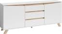 Sideboard BYLIVING Valentin Weiß Artisan Eiche Modern Bild 3