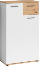 BYLIVING Jakob Schuhkommode Braun/Weiss FSC-Zertifiziert Bild 3