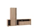 INOSIGN Wohnwand Chania TV Board Highboard Braun Eiche Bild 4